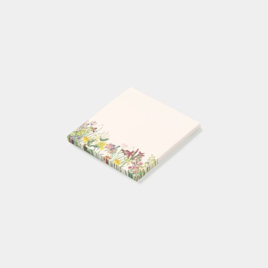 Wildblume Sticky Notes Post-it Klebezettel (angewinkelt)