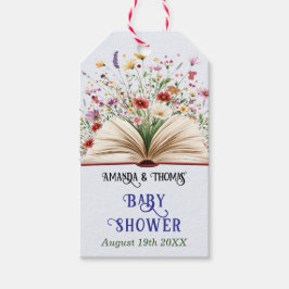 Wildblume Storybook Blue Baby Dusche Geschenkanhänger
