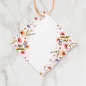 Wildblume Storybook Ein neues Kapitel Brautparty Geschenkanhänger (Rückseite)