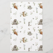 Wildblume Strawberry Kinderdusche Kinderbetreuung Flyer (Hinten)