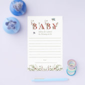 Wildblume Strawberry Kinderdusche Kinderbetreuung Flyer (Einzeln)