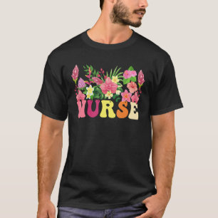Wildblume Summer Floral Graphic Blume Nurs T-Shirt