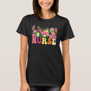 Wildblume Summer Floral Graphic Blume Nurs T-Shirt
