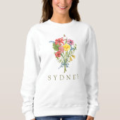 Wildblume Sweatshirt (Vorderseite)