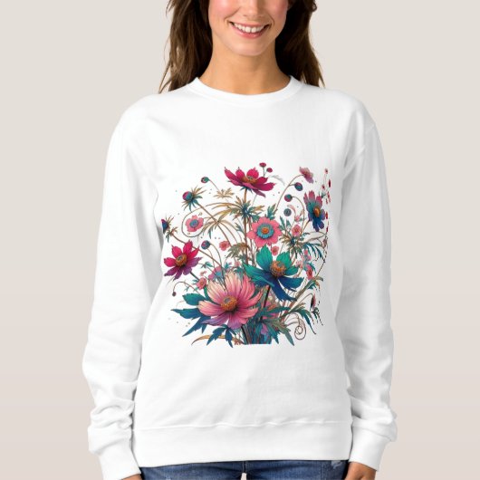 Wildblume Sweatshirt (Vorderseite)