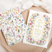 Wildblume Sweet 16 Quinceanera Save the Date Ankündigungspostkarte