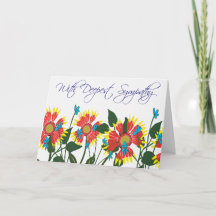 Wildblume Sympathy Card
