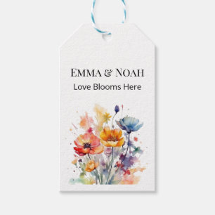 Wildblume Symphonie: Buntes Frühlingswasser Geschenkanhänger
