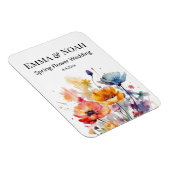 Wildblume Symphonie: Buntes Frühlingswasser Magnet (Rechte Seite)