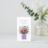 Wildblume Symphony-Business Cards Visitenkarte (Stehend Vorderseite)