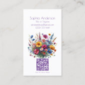 Wildblume Symphony-Business Cards Visitenkarte (Vorderseite)