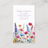 Wildblume Symphony-Business Cards Visitenkarte (Vorderseite)