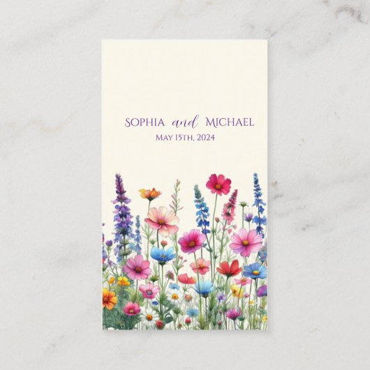 Wildblume Symphony-UAWG-QR-Code- Visitenkarte (Rückseite)