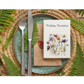 Wildblume Symphony: Vibranly Watercolor Art Einladung