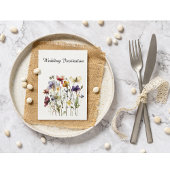 Wildblume Symphony: Vibranly Watercolor Art Einladung