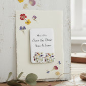 Wildblume Symphony: Vibranly Watercolor Art Magnet