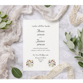 Wildblume Symphony: Vibranly Watercolor Art Postkarte