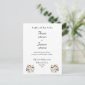 Wildblume Symphony: Vibranly Watercolor Art Postkarte (Stehend Vorderseite)