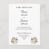 Wildblume Symphony: Vibranly Watercolor Art Postkarte (Vorderseite)