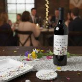 Wildblume Symphony: Vibranly Watercolor Art Untersetzer