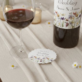 Wildblume Symphony: Vibranly Watercolor Art Untersetzer