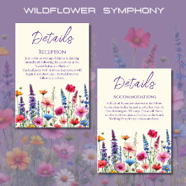 Wildblume Symphony Wedding Details- Begleitkarte