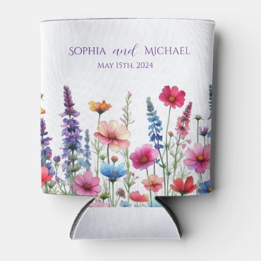 Wildblume Symphony Wedding Dosenkühler (Vorderseite)