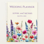 Wildblume Symphony-Wedding-Planner Planer (Vorderseite)