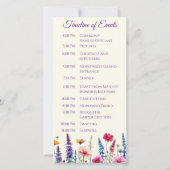 Wildblume Symphony - Wedding Program - (Rückseite)