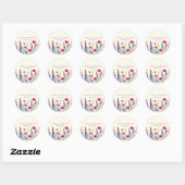 Wildblume Symphony Wedding Stickers (Blatt)