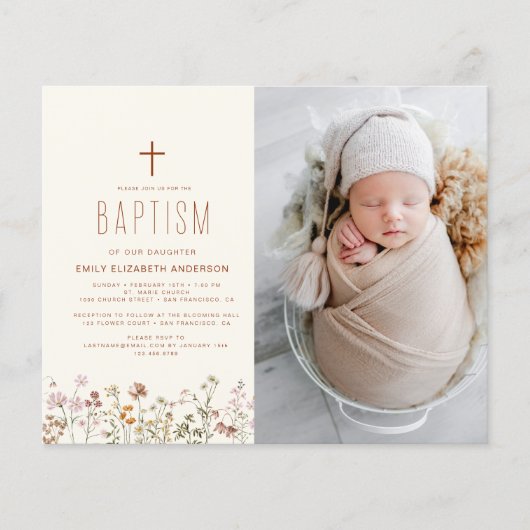 Wildblume Taufe Foto Garten im Blut (Vorderseite)