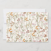 Wildblume Taufe Foto Garten im Blut Einladung (Rückseite)