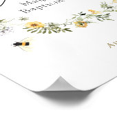 Wildblume Taufe oder Community Welcome Foam Board Poster (Ecke)