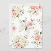 Wildblume Taufen Einladung Mädchen (Rückseite)