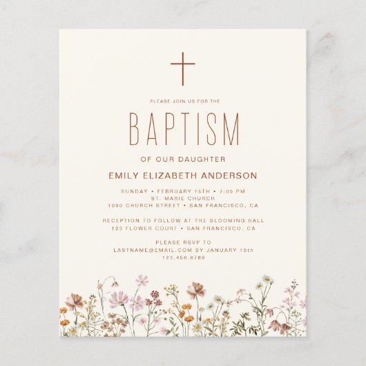 Wildblume Taufgarten im Bellinzona (Vorderseite)