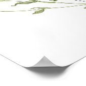 Wildblume Tea Baby Dusche Willkommen Poster (Ecke)