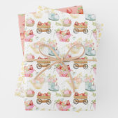 Wildblume Teacup Erdbeerfeld Kinderzimmer Geschenkpapier Set (Beispiel)