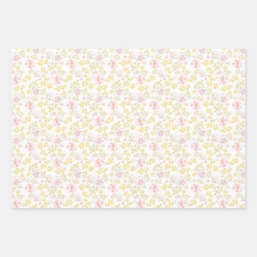 Wildblume Teacup Erdbeerfeld Kinderzimmer Geschenkpapier Set (Vorderseite 2)