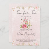 Wildblume Tee Party Brautparty Ankündigung (Vorne/Hinten)