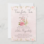 Wildblume Tee Party Brautparty Ankündigung (Vorderseite)