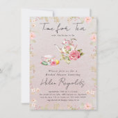 Wildblume Tee Party Brautparty Ankündigung (Vorderseite)
