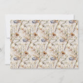 Wildblume Tee Party Brautparty Dankeskarte (Rückseite)