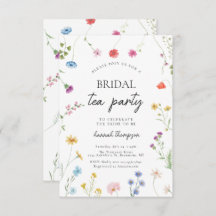 Wildblume Tee Party Brautparty