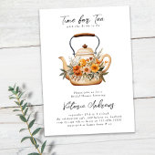 Wildblume Tee Party Brautparty Einladung