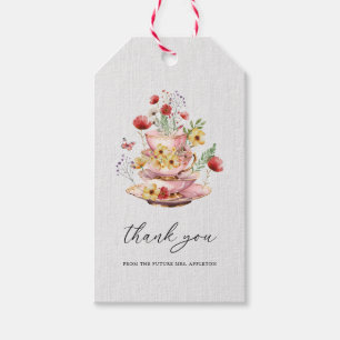 Wildblume Tee Party Brautparty Gefallen Geschenkanhänger