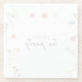 Wildblume Tee Party Brautparty Glasuntersetzer (Rückseite)