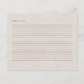 Wildblume Tee Party Brautparty Rezept Karte (Rückseite)