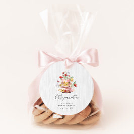 Wildblume Tee Party Brautparty Runder Aufkleber