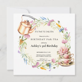 Wildblume | Tee-Party Einladung