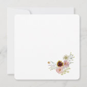 Wildblume Tee Party Garden Baby in Bloom Einladung (Rückseite)